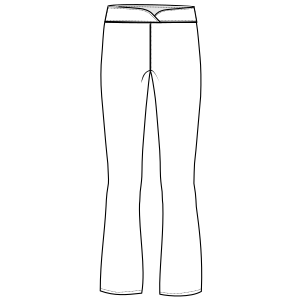Moldes de confeccion para DAMA Pantalones Calza Oxford 6039
